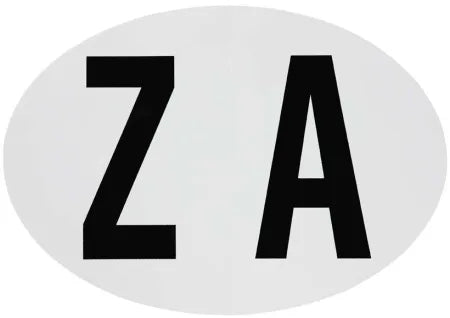 ZA Tourist Vinyl Vehicle Sticker (150mm)