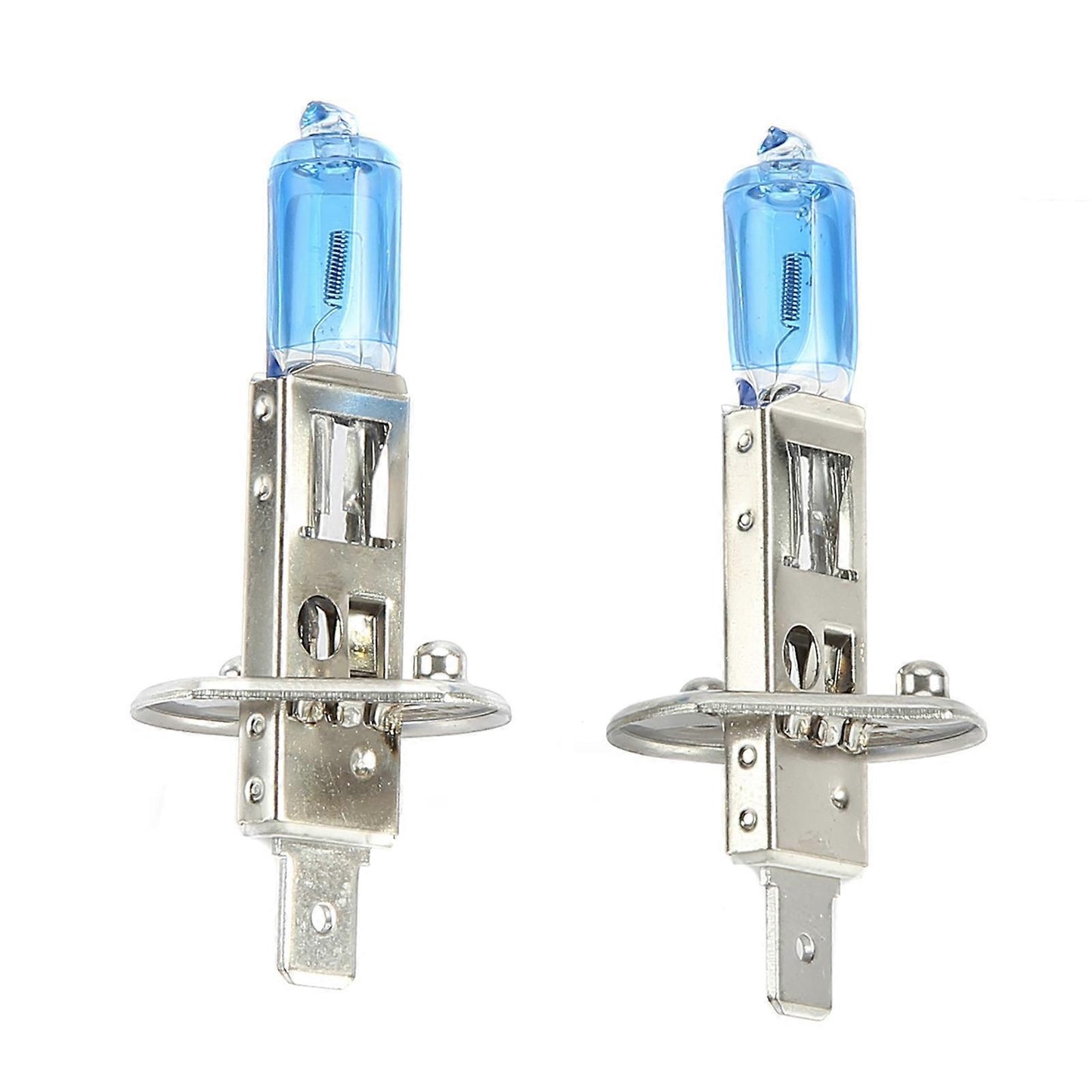 2Pcs H1 12V 100W 6000K Super Bright Halogen Lights White Car Headlight Bulb