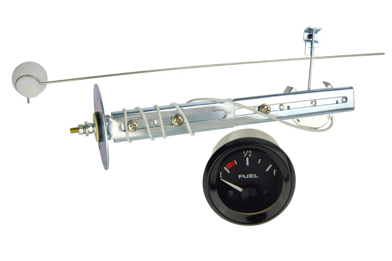 FUEL LEVEL GAUGE SKU:GF-520A FUEL LEVEL GAUGE - Electrical, Measure E-1/2-F, w/Slender Adjustable for tanks 5-27", Gasket & Mounting Hardware