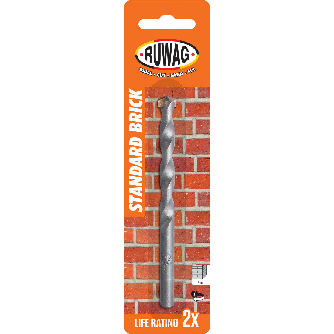 RUWAG DRILL BIT STANDARD BRICK 3MM