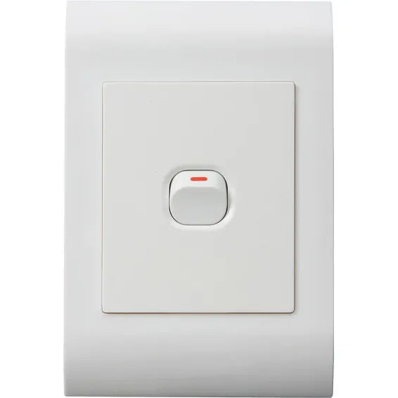 1-Lever 1-Way Switch White (2x4)