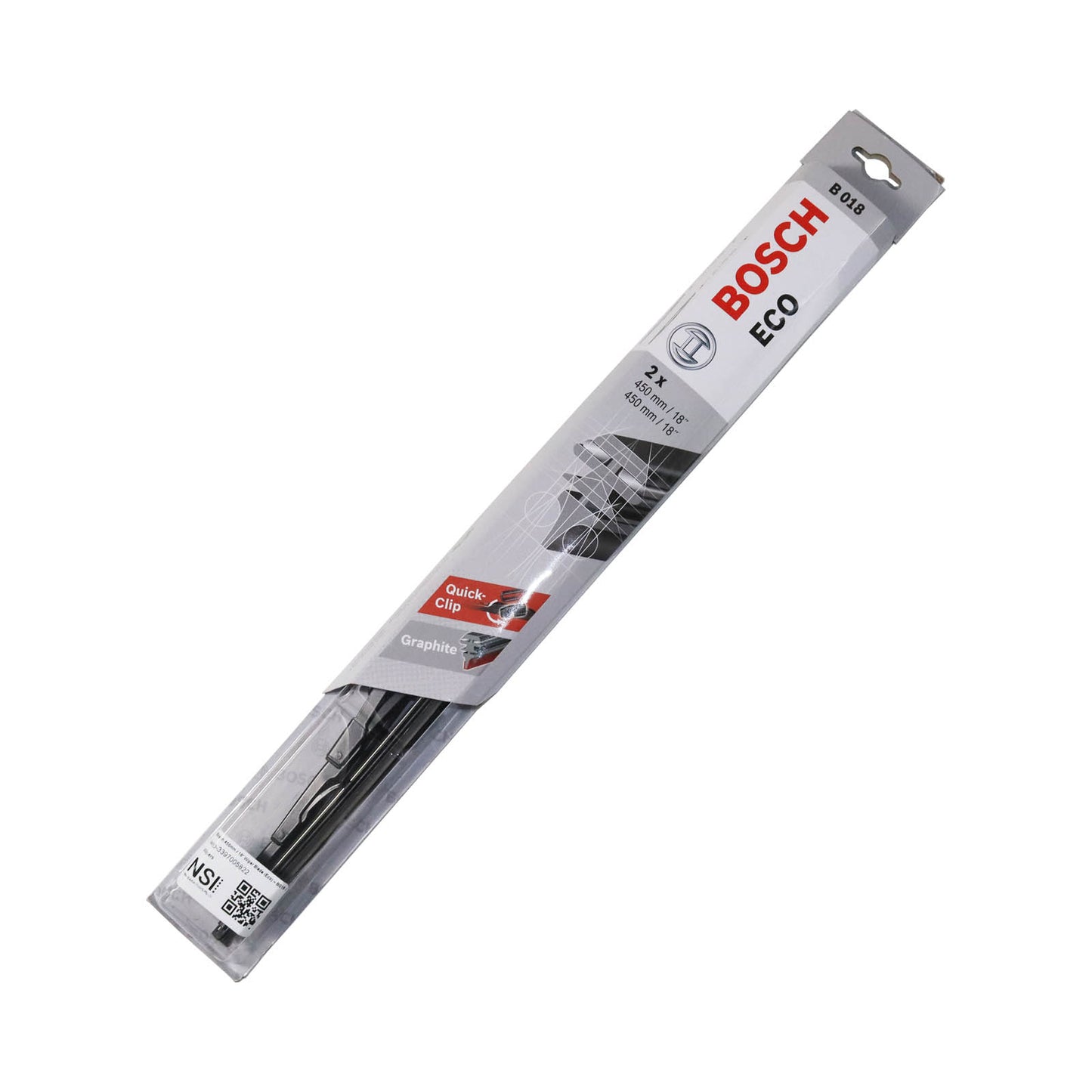Bosch 450mm / 18″ Wiper Blade (Eco) – S18(Single Blade)