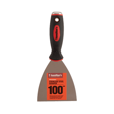 Professional Scraper Hamilton's Stainless Steel Scraper 100mm – DIY ...