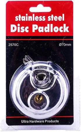 70mm Stainless Steel Disc Padlock